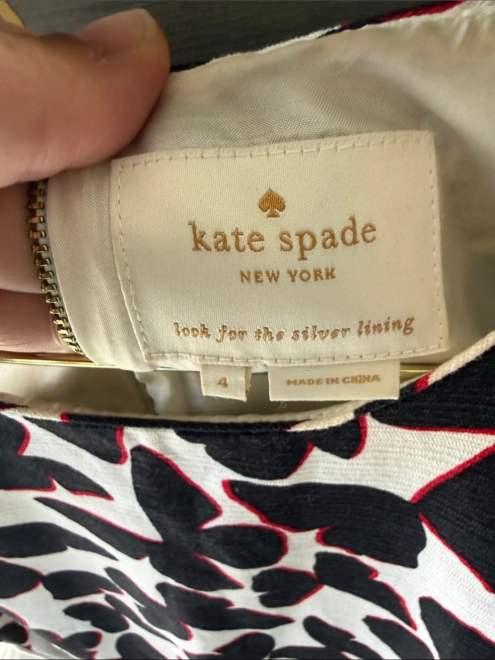 kate spade Black & Pink Petal-Print Sheath Dress on White